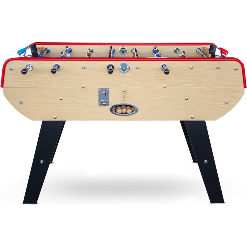 Baby-foot Rétro Bistrot, table de jeu avec accessoires, balles, manettes, scoreurs