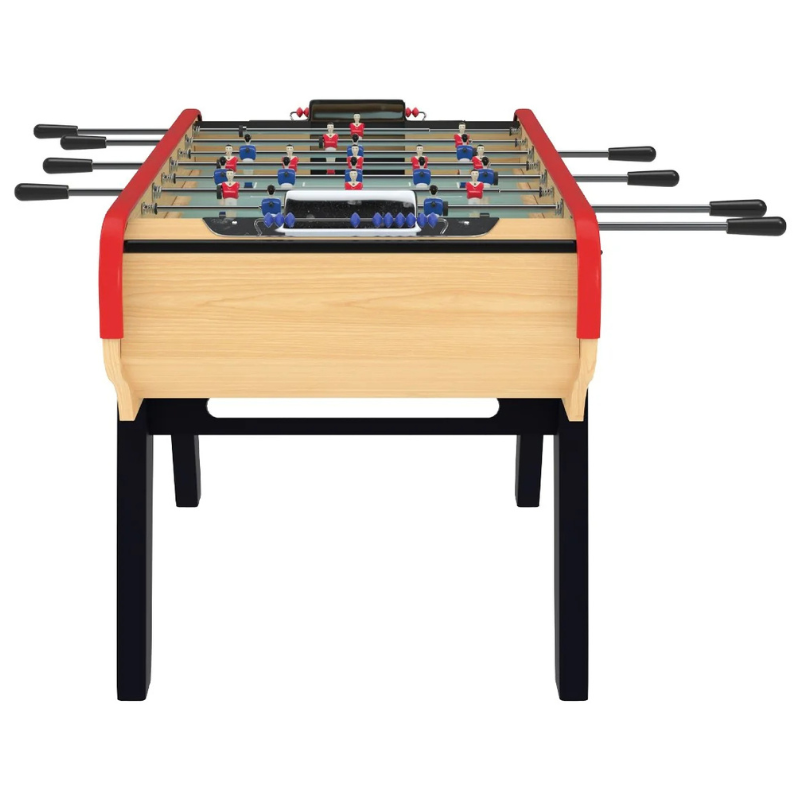 Baby-foot Rétro Bistrot, table de jeu avec accessoires, balles, manettes, scoreurs